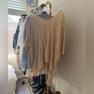 Knit flowy summer sweater/tunic